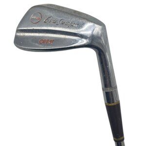 Vintage Gene Sarazen Crest Silver pitching wedge Iron Golf Club Reminder Grip